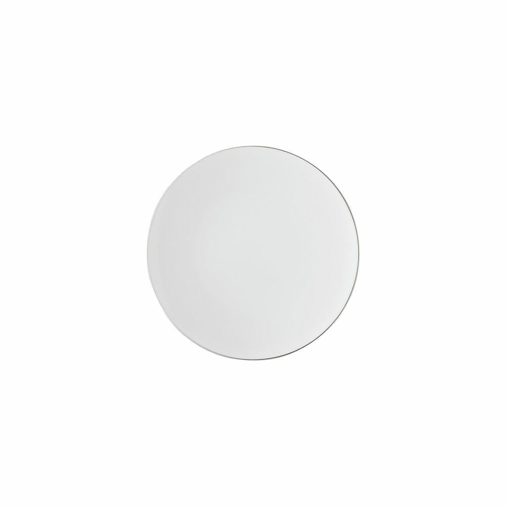 Rosenthal Brotteller TAC Gropius Platin, Porzellan, Weiß-Silber, 16 cm, 11280-403241-10216