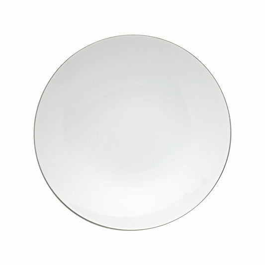 Rosenthal Speiseteller TAC Gropius Platin, Porzellan, Weiß-Silber, 28 cm, 11280-403241-10229