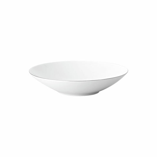 Rosenthal Suppenteller TAC Gropius, Porzellan, Weiß-Silber, 24 cm, 11280-403241-10324