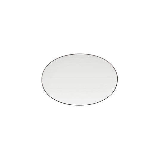 Rosenthal Servierplatte TAC Gropius Platin, Porzellan, Weiß-Silber, 18 cm, 11280-403241-12718