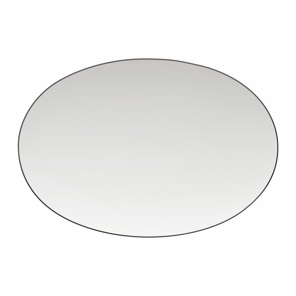 Rosenthal Servierplatte TAC Gropius Platin, Porzellan, Weiß-Silber, 34 cm, 11280-403241-12734