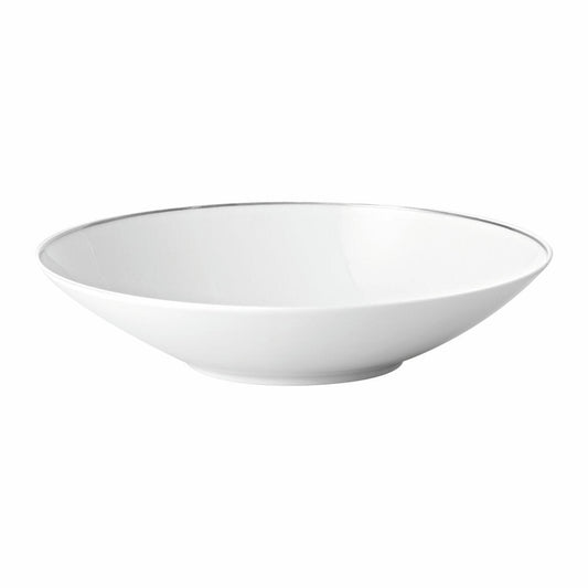 Rosenthal Schüssel TAC Gropius Platin, Porzellan, Weiß-Silber, 35 cm, 11280-403241-13335