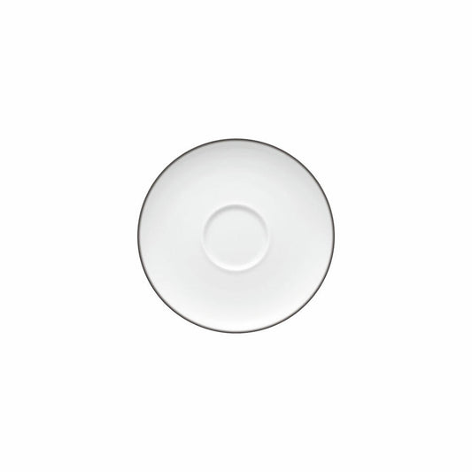 Rosenthal Tee-Untertasse TAC Gropius Platin, Porzellan, Weiß-Silber, 15.7 cm, 11280-403241-14641