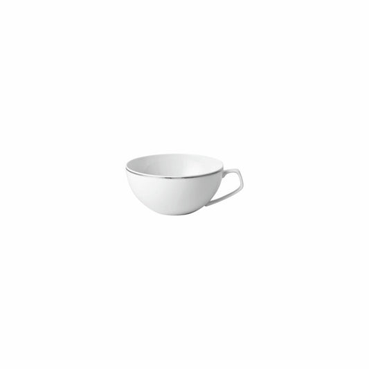 Rosenthal Tee-Obertasse TAC Gropius Platin, Porzellan, Weiß-Silber, 240 ml, 11280-403241-14642