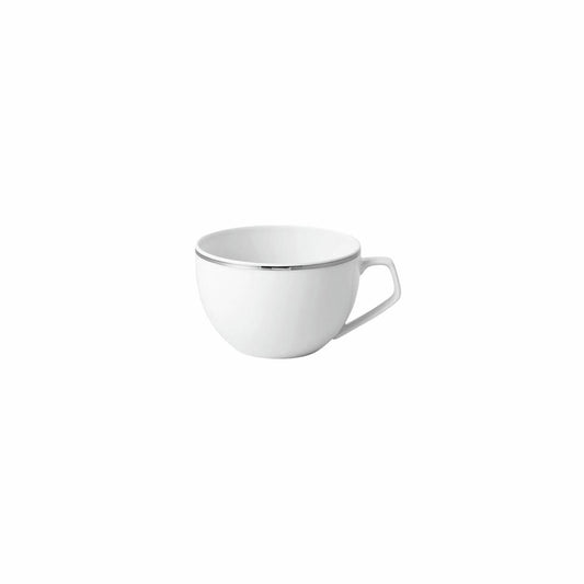 Rosenthal Espresso-Obertasse TAC Gropius Platin, Porzellan, Weiß-Silber, 120 ml, 11280-403241-14717