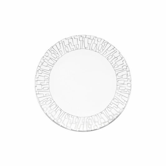 Rosenthal Frühstücksteller TAC Gropius Skin Platin, Porzellan, Silber, 22 cm, 11280-403239-10222