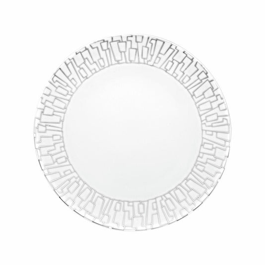Rosenthal Speiseteller TAC Gropius Skin Platin, Porzellan, Silber, 28 cm, 11280-403239-10229