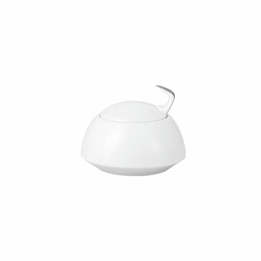 Rosenthal Zuckerdose TAC Gropius Skn Platin für 6 Personen, Porzellan, Weiß-Silber, 11280-403239-14330