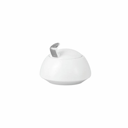 Rosenthal Zuckerdose TAC Gropius Skn Platin für 6 Personen, Porzellan, Weiß-Silber, 11280-403239-14330