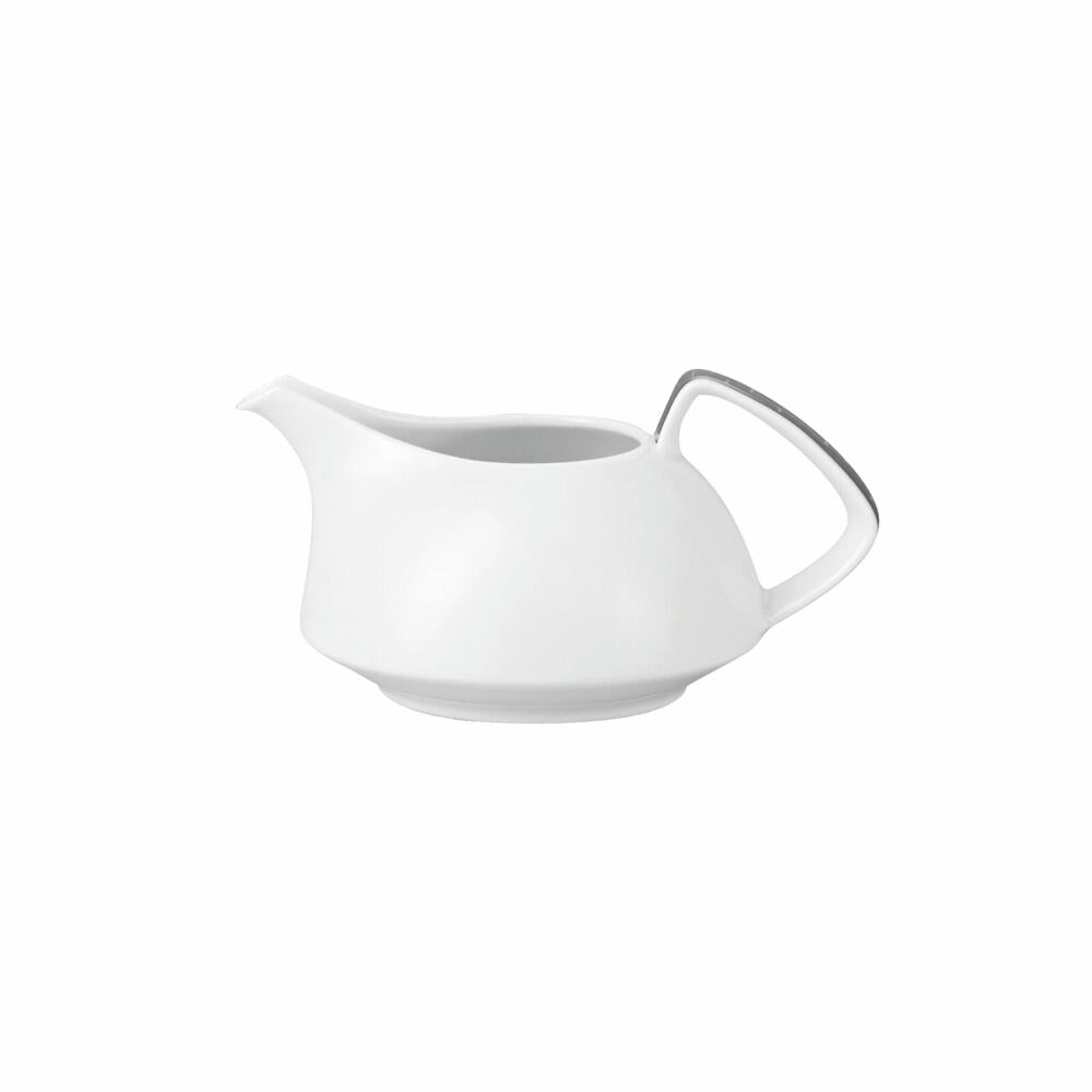 Rosenthal Milchkännchen TAC Gropius Skin Platinum für 6 Personen, Porzellan, Weiß-Silber, 250 ml, 11280-403239-14430