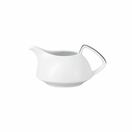 Rosenthal Milchkännchen TAC Gropius Skin Platinum für 6 Personen, Porzellan, Weiß-Silber, 250 ml, 11280-403239-14430