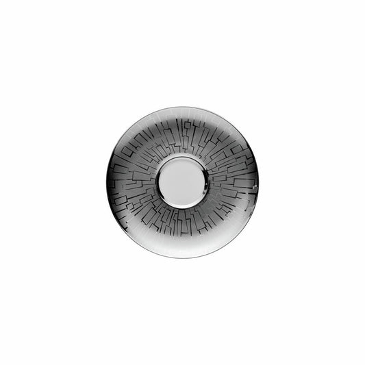 Rosenthal Tee-Untertasse TAC Gropius Skin Platin, Porzellan, Silber, 15.7 cm, 11280-403239-14641