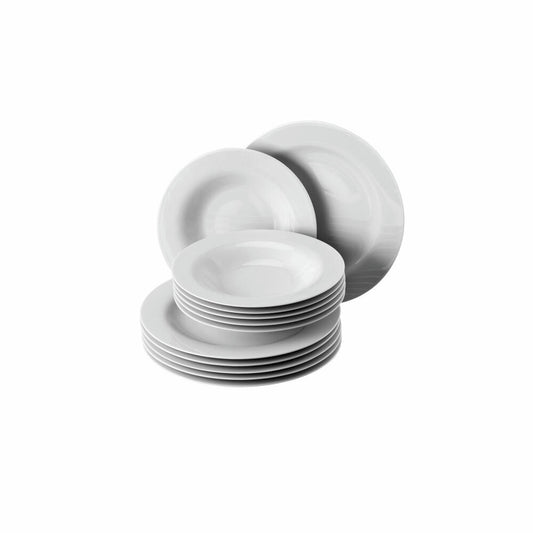 Rosenthal Tafelset Moon 12-tlg., Service, Porzellan, Weiß, 19600-800001-18339