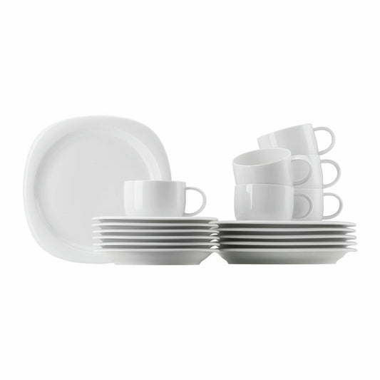 Rosenthal Kaffeeset Suomi 18-tlg., Service, Porzellan, Weiß, 17000-800001-18735