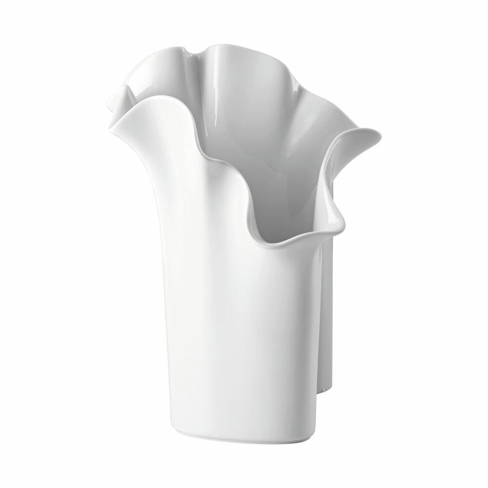 Rosenthal Vase Asym Weiß, Dekovase, Porzellan, Weiß, 30 cm, 13577-800001-26030