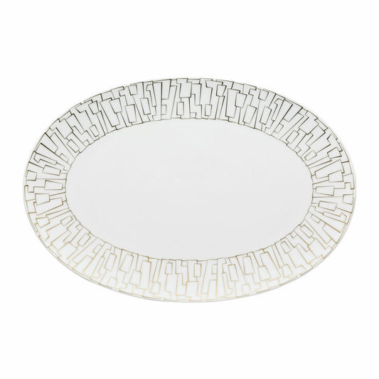 Rosenthal Servierplatte TAC Gropius Skin Gold, Porzellan, Gold, 34 cm, 11280-403255-12734