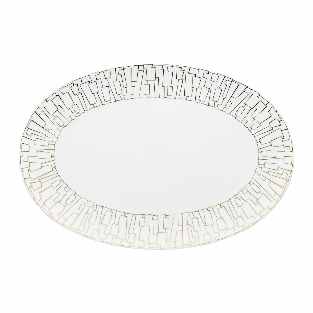 Rosenthal Servierplatte TAC Gropius Skin Gold, Porzellan, Gold, 38 cm, 11280-403255-12738