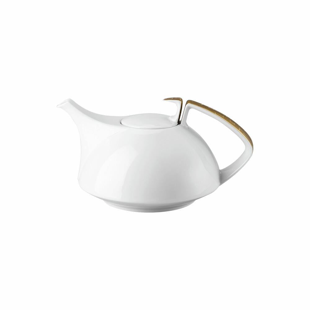 Rosenthal Teekanne TAC Gropius Skin Gold für 6 Personen, Porzellan, Weiß-Gold, 1.35 L, 11280-403255-14230
