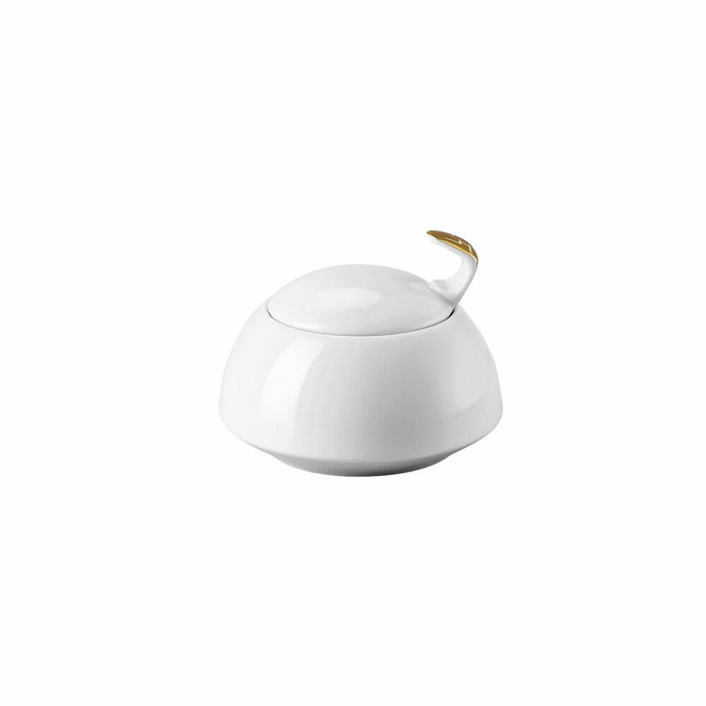 Rosenthal Zuckerdose TAC Gropius Skin Gold für 6 Personen, Porzellan, Weiß-Gold, 11280-403255-14330