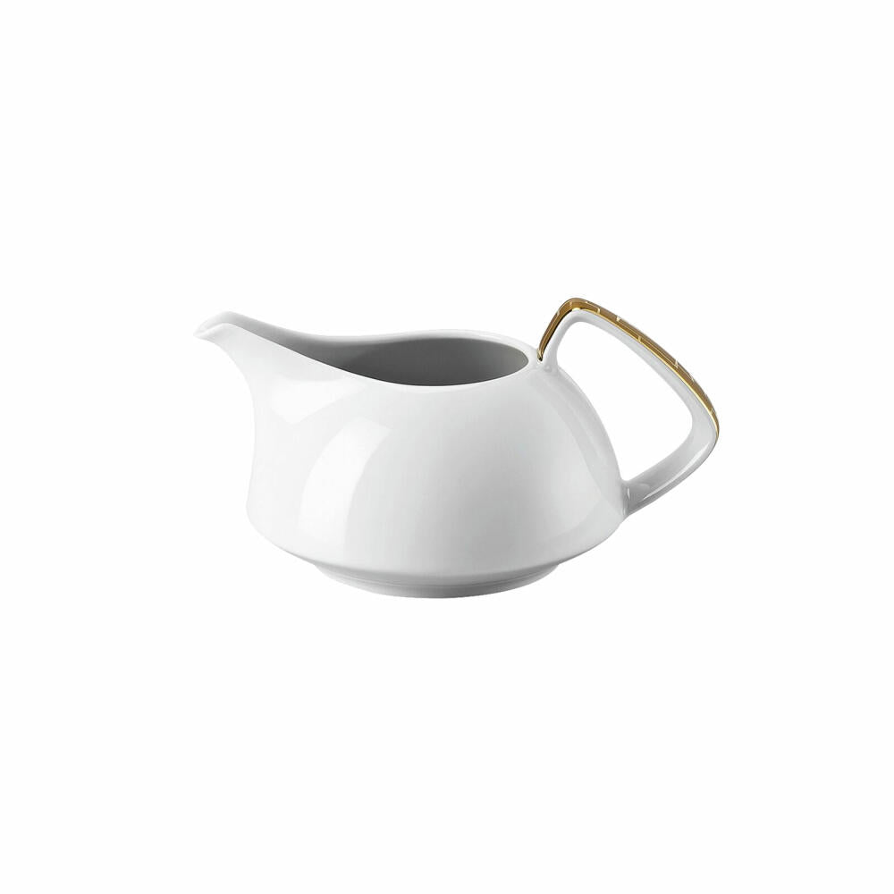 Rosenthal Milchkännchen TAC Gropius Skin Gold für 6 Personen, Porzellan, Weiß-Gold, 250 ml, 11280-403255-14430