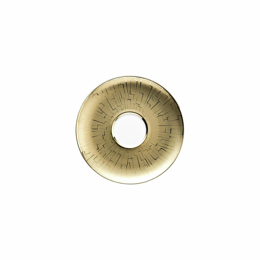 Rosenthal Tee-Untertasse TAC Gropius Skin Gold, Porzellan, Gold, 15.7 cm, 11280-403255-14641