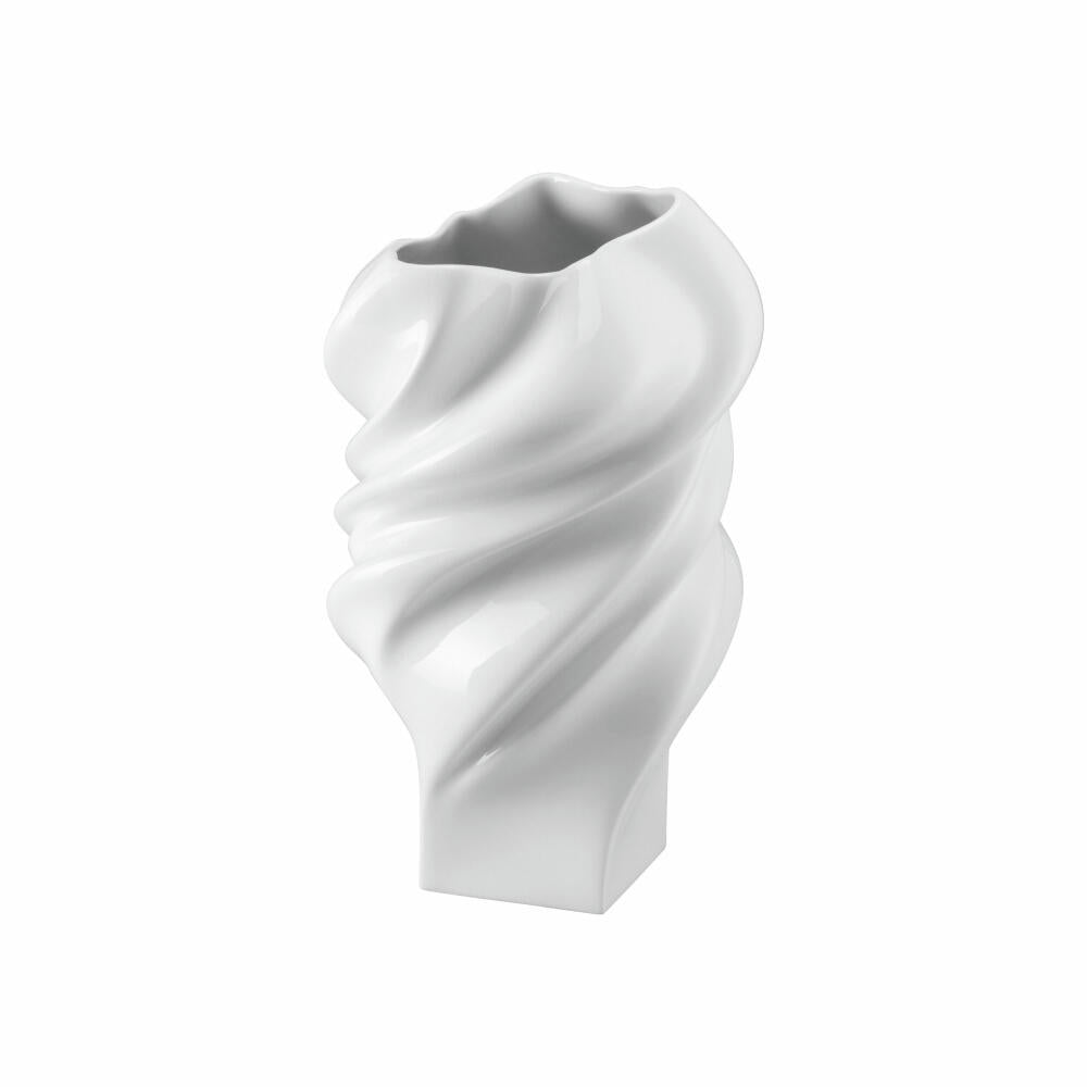 Rosenthal Vase Squall, Dekovase, Porzellan, Weiß, 23 cm, 14463-800001-26023