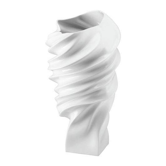 Rosenthal Vase Squall, Dekovase, Porzellan, Weiß, 40 cm, 14463-800001-26040