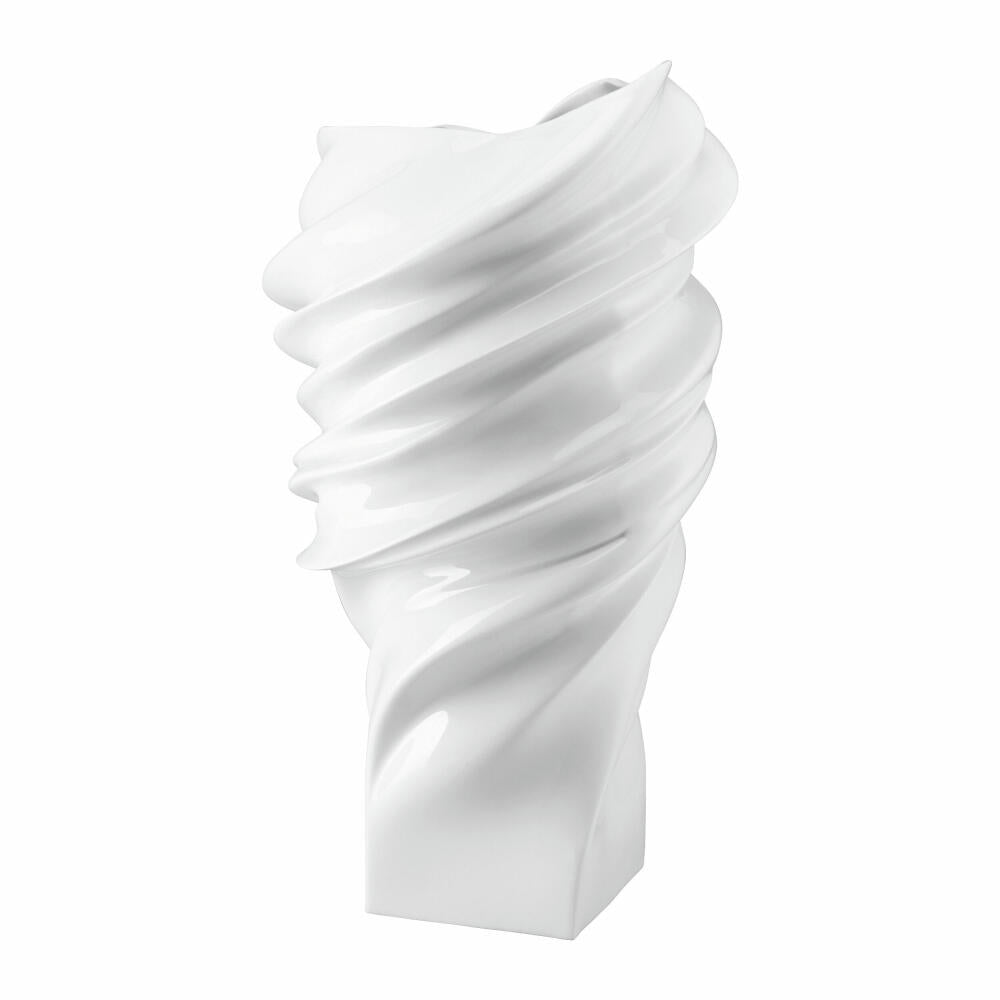 Rosenthal Vase Squall, Dekovase, Porzellan, Weiß, 40 cm, 14463-800001-26040