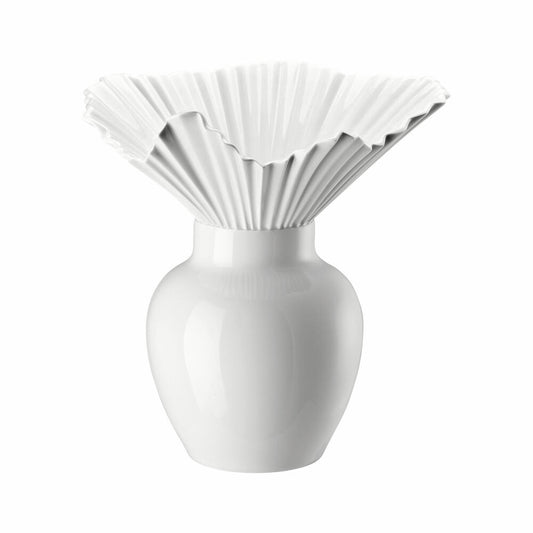 Rosenthal Vase Falda, Dekovase, Porzellan, Weiß, 27 cm, 14438-800001-26027