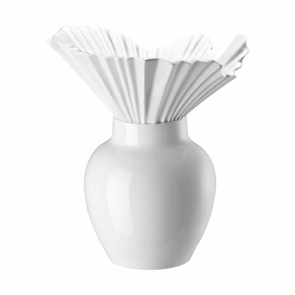 Rosenthal Vase Falda, Dekovase, Porzellan, Weiß, 27 cm, 14438-800001-26027