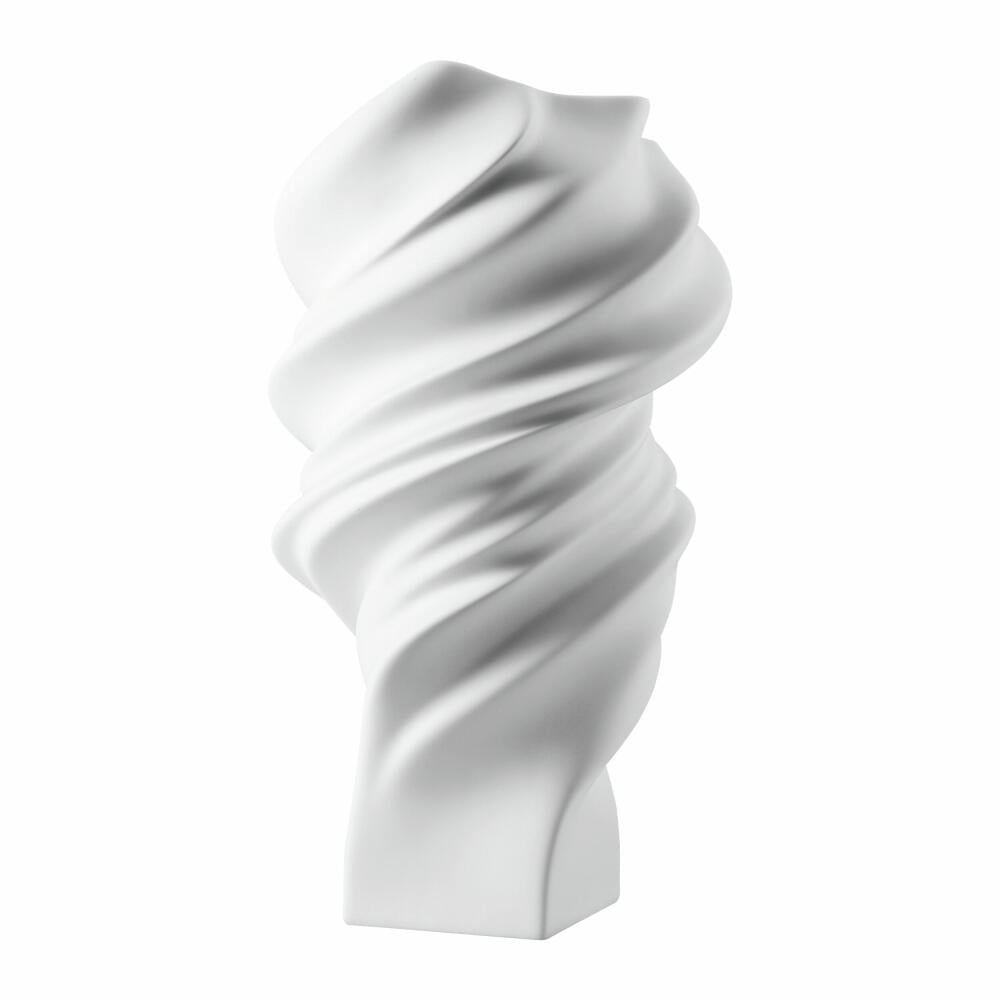 Rosenthal Vase Squall Matt, Dekovase, Porzellan, Weiß, 32 cm, 14463-100102-26032