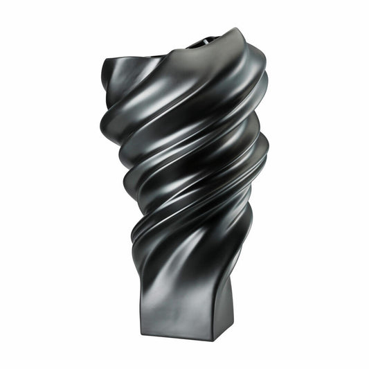 Rosenthal Vase Squall Schwarz, Dekovase, Porzellan, Schwarz, 32 cm, 14463-105000-26032