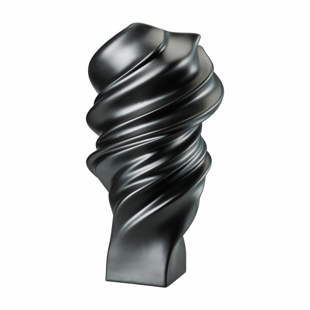 Rosenthal Vase Squall Schwarz, Dekovase, Porzellan, Schwarz, 32 cm, 14463-105000-26032