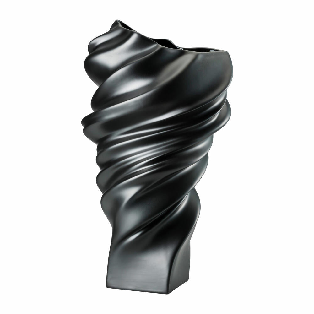 Rosenthal Vase Squall Schwarz, Dekovase, Porzellan, Schwarz, 32 cm, 14463-105000-26032