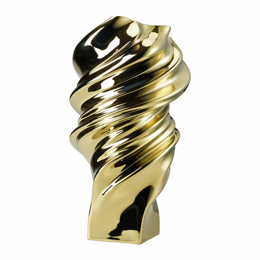 Rosenthal Vase Squall Gold, Dekovase, Porzellan, Gold, 32 cm, 14463-426157-26032