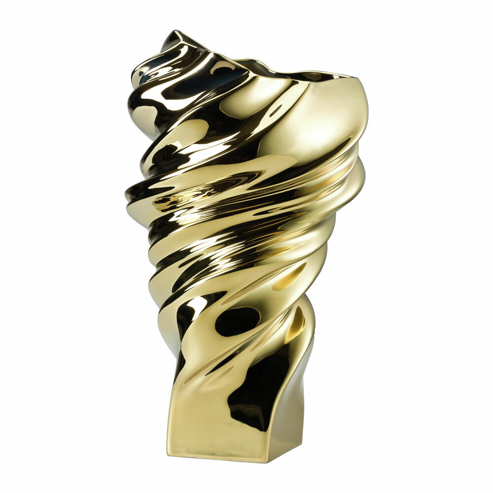Rosenthal Vase Squall Gold, Dekovase, Porzellan, Gold, 32 cm, 14463-426157-26032