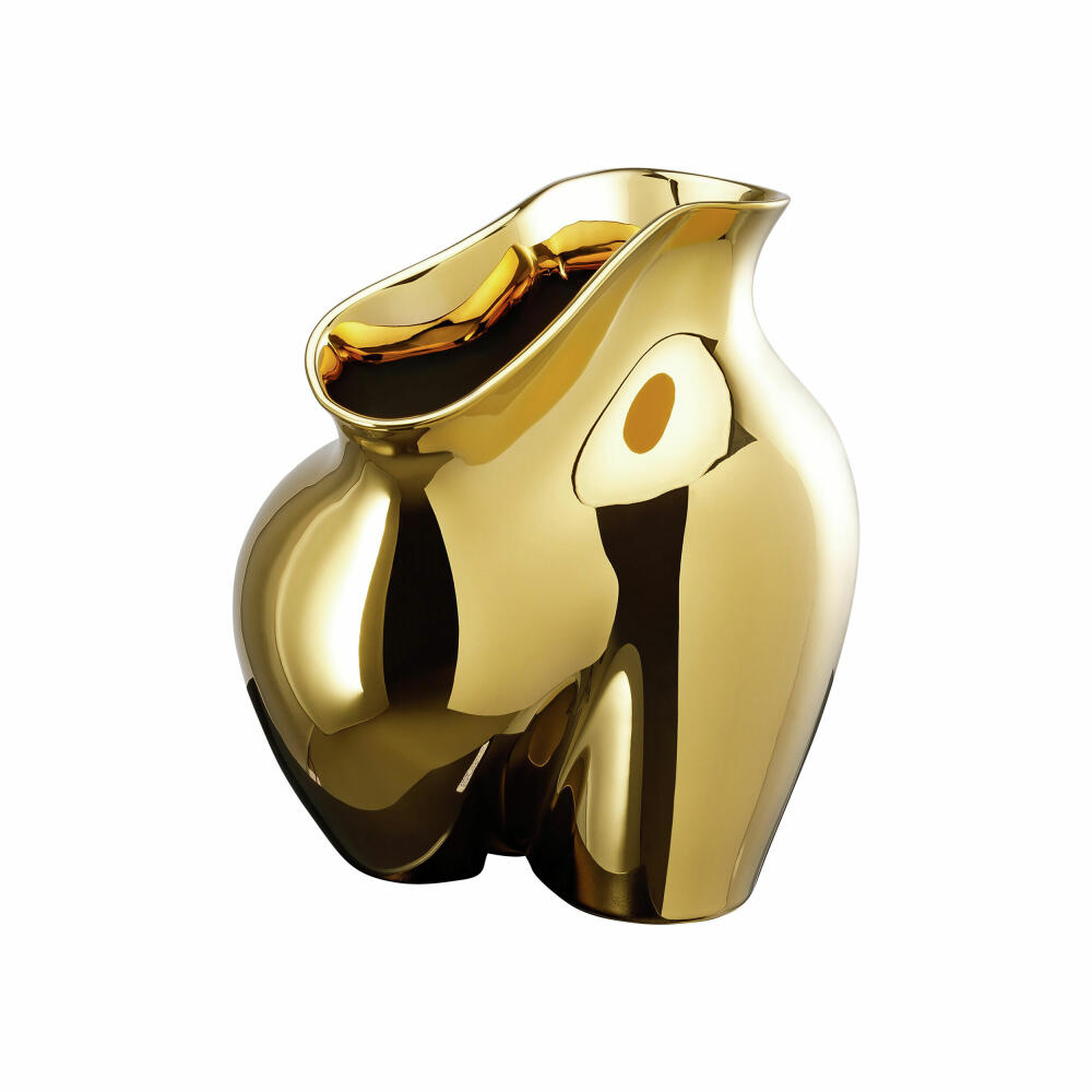 Rosenthal Vase La Chute Gold, Dekovase, Porzellan, Gold, 26 cm, 14484-426157-26026