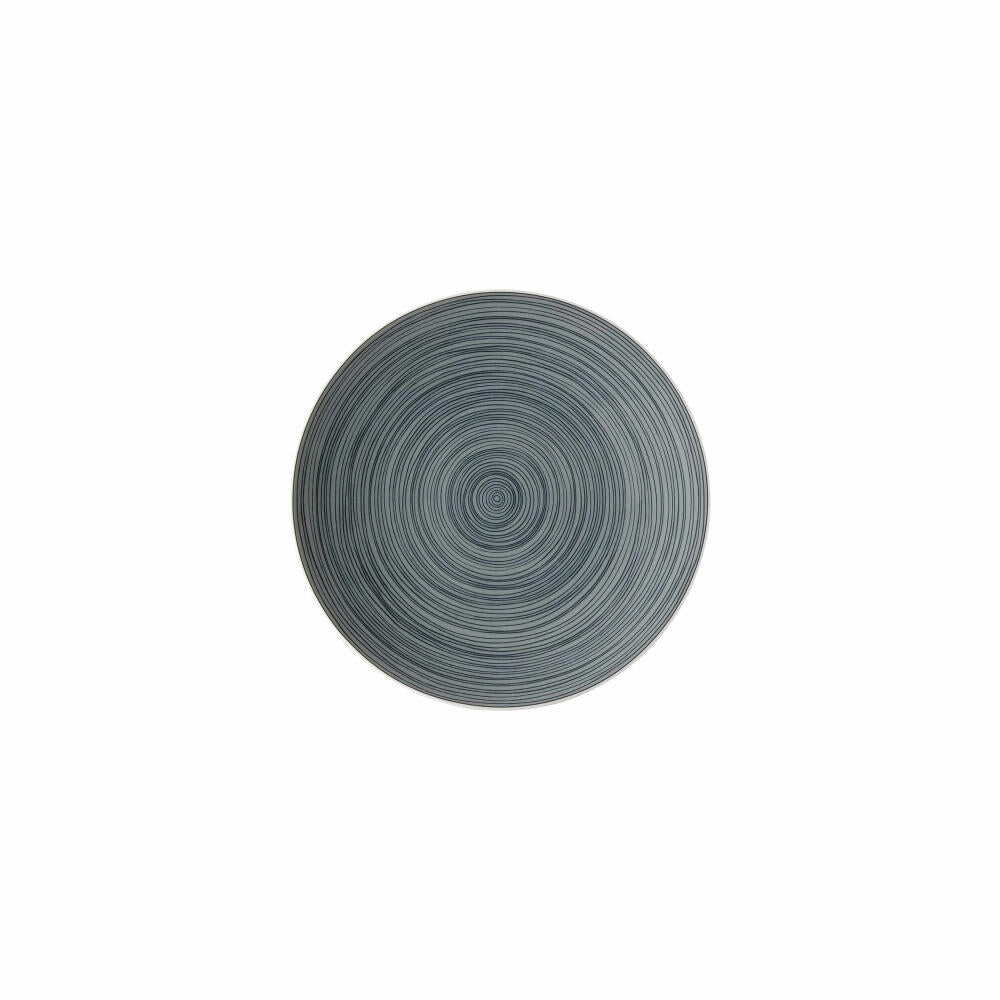 Rosenthal Brotteller TAC Gropius Stripes 2.0 matt, Porzellan, Grau, 16 cm, 11280-403264-10216