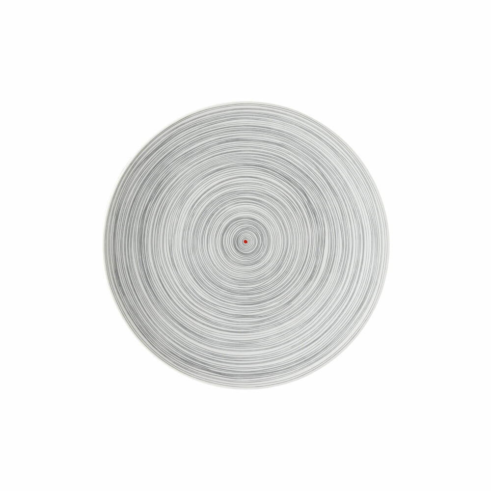 Rosenthal Frühstücksteller TAC Gropius Stripes 2.0, Porzellan, Grau, 22 cm, 11280-403261-10222