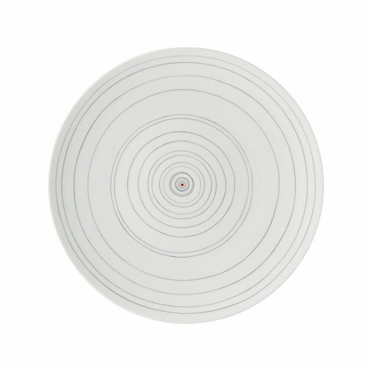 Rosenthal Speiseteller TAC Gropius Stripes 2.0, Porzellan, Grau, 28 cm, 11280-403261-10229