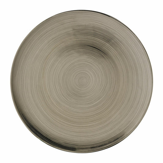 Rosenthal Platzteller TAC Gropius Stripes 2.0 Titan, Porzellan, Silber, 33 cm, 11280-403262-10263