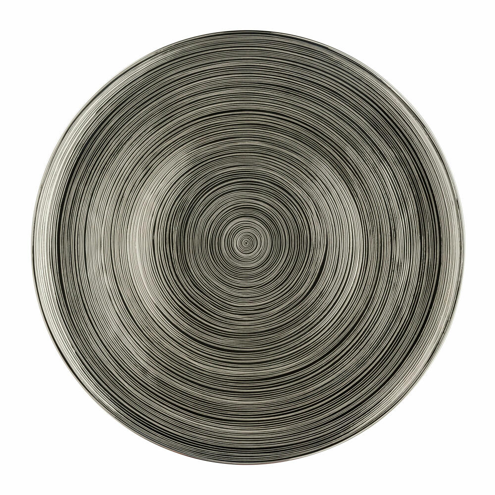 Rosenthal Platzteller TAC Gropius Stripes 2.0 Titan, Porzellan, Silber, 33 cm, 11280-403262-10263