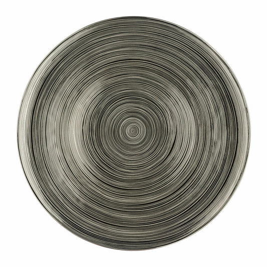Rosenthal Platzteller TAC Gropius Stripes 2.0 Titan, Porzellan, Silber, 33 cm, 11280-403262-10263