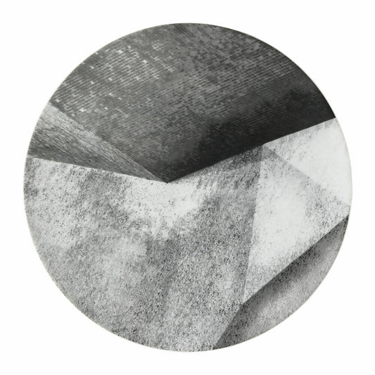 Rosenthal Platzteller TAC Gropius Stripes 2.0 Struktur, Porzellan, Grau, 33 cm, 11280-403263-10263