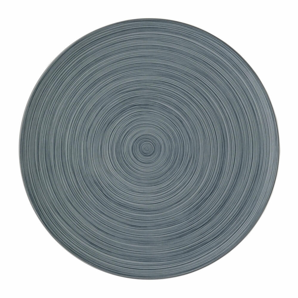 Rosenthal Platzteller TAC Gropius Stripes 2.0 matt, Porzellan, Grau, 33 cm, 11280-403264-10263