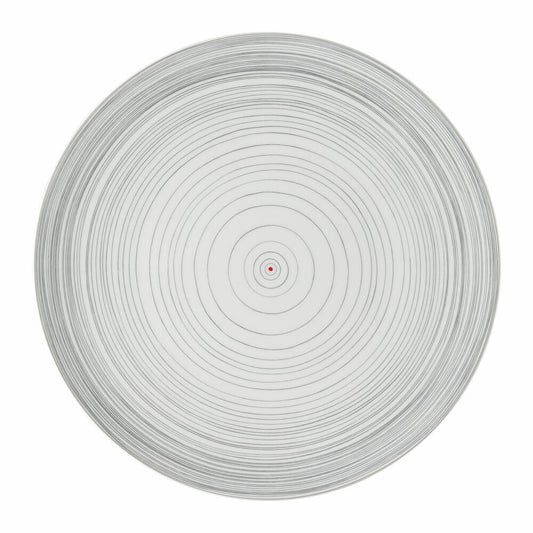 Rosenthal Platzteller TAC Gropius Stripes 2.0, Porzellan, Grau, 33 cm, 11280-403261-10263