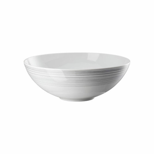 Rosenthal Schüssel TAC Gropius Stripes 2.0, Porzellan, Grau, 26 cm, 11280-403261-13326
