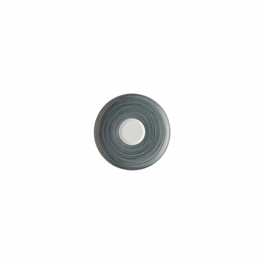 Rosenthal Espresso-Untertasse TAC Gropius Stripes 2.0 matt, Porzellan, Grau, 11 cm, 11280-403264-14716
