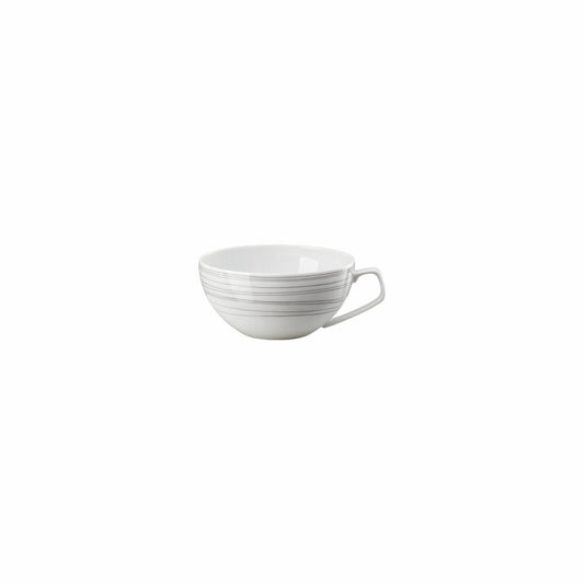 Rosenthal Tee-Obertasse TAC Gropius Stripes 2.0, Porzellan, Grau, 240 ml, 11280-403261-14642