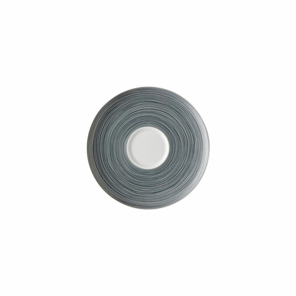 Rosenthal Tee-Untertasse TAC Gropius Stripes 2.0 matt, Porzellan, Grau, 15.7 cm, 11280-403264-14641